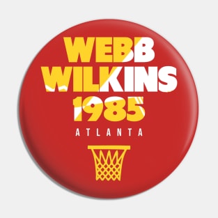 Throwback Atlanta Basketball Pin