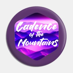 Cadence of the Mountains, Purple Gradient Mountains Pin