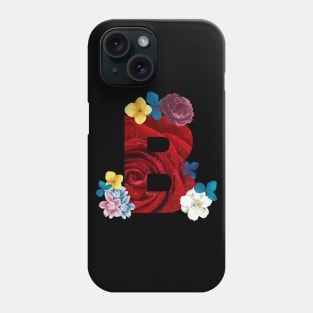 Floral Letter B Phone Case