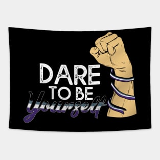 Dare To be Youself awareness Asexual Pride LGBT Gift Tapestry