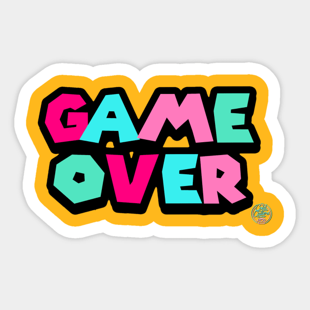 Game Over 90S Sticker for iOS & Android