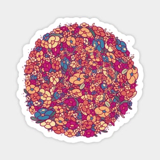 Circle of flowers Magnet