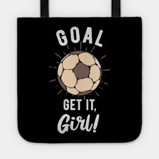 Girl Football Saying Football Player Inspiration Tote