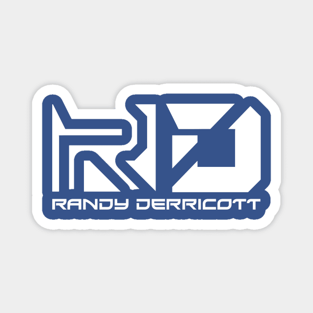 Randy Derricott Logo (White) Magnet by Randy Derricott Merch