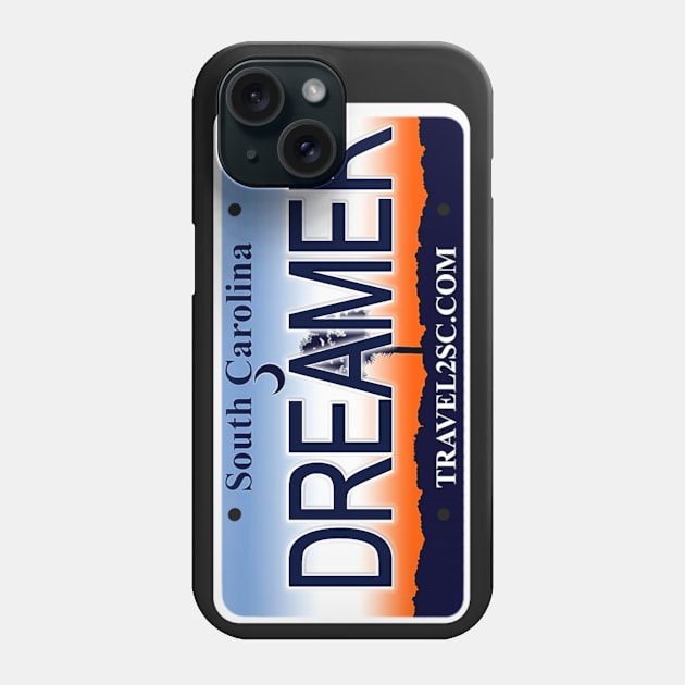 Dreamer South Carolina License Plate Phone Case by Mel's Designs