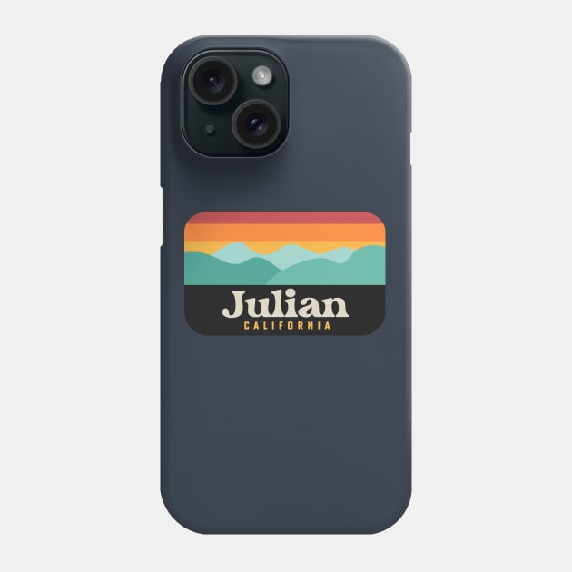 Julian California Mountains Bear Retro Outdoors Phone Case by PodDesignShop