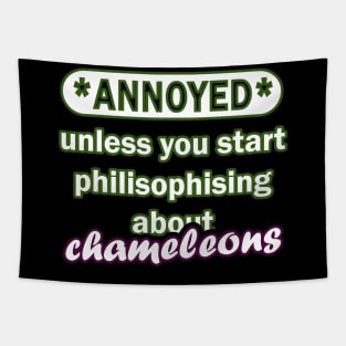 Chameleon Fan Kindergarten Boys Name Sleepy Tapestry