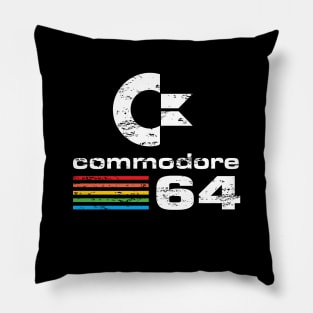 Commodore 64 Retro Logo. Pillow