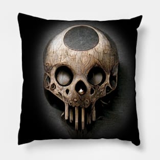 Surreal Alien Skull Artwork, Species Artwork Pillow