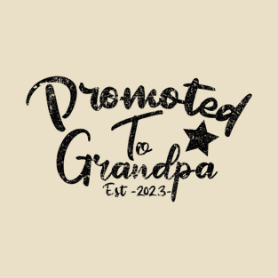 Promoted To Grandpa T-Shirt