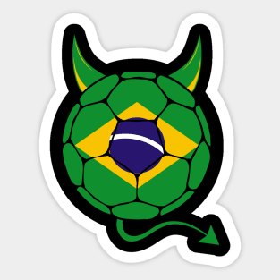 Brasil Soccer Flag Team Brazil Support Gift Sticker for Sale by  NUMAcreations