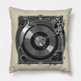 Retro Turntable Pillow