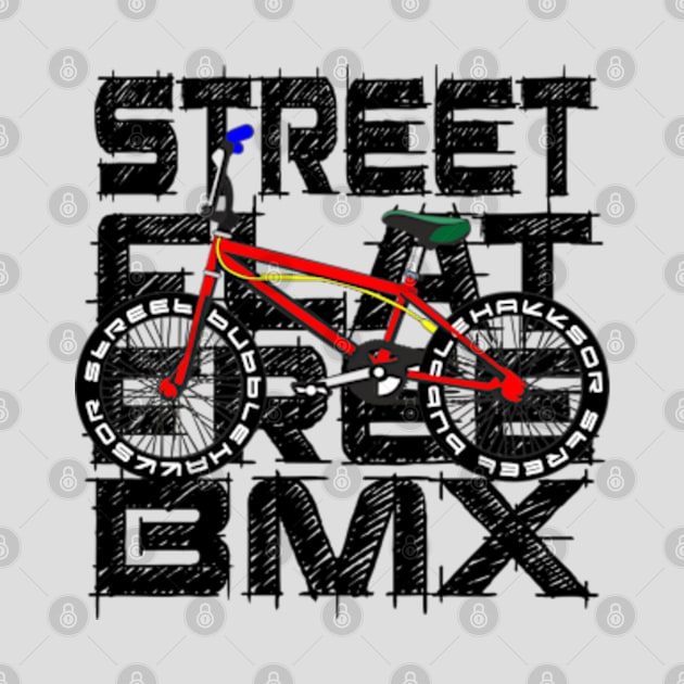 BMX SPORT FLATSTREET FREESTYLE GIFT SHIRT WHITE SHIRT by KAOZ