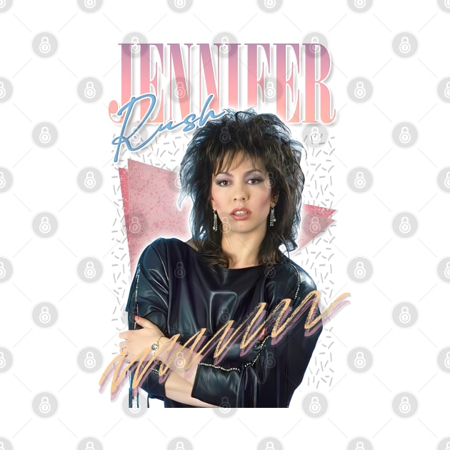 Jennifer Rush / 80s Retro Fan Art Design by DankFutura