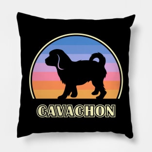 Cavachon Vintage Sunset Dog Pillow