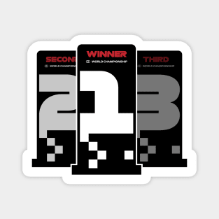 F1 Race Position Boards Design Magnet