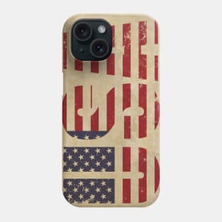 The power of US American flag Phone Case