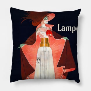 Lampe Westinghouse France Vintage Poster 1912 Pillow