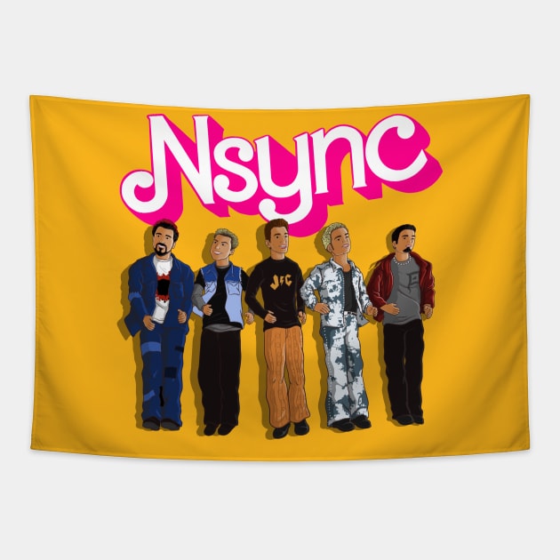 Boy Band Dolls Tapestry by sk8rDan