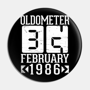 Happy Birthday To Me You Papa Daddy Mom Uncle Brother Son Oldometer 35 Years Born In February 1986 Pin