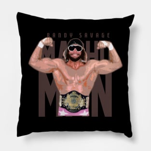 macho man wrestling Pillow