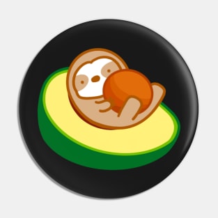 Cute Avocado Sloth Pin