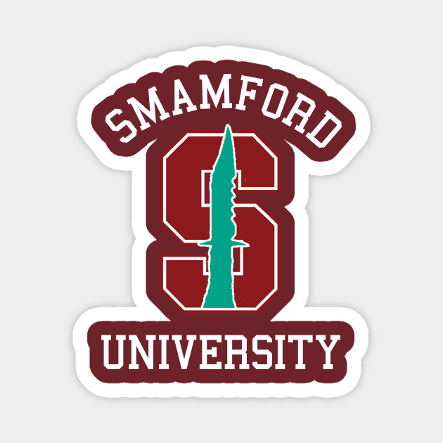 Smamford University Logo Tee Magnet by Monster of the week