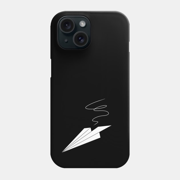 Paper Plane Icon Phone Case by Moonchildart