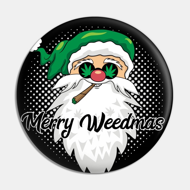 Merry Weedmas Pin by MightyShroom