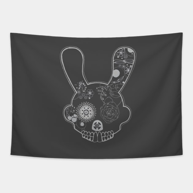 Sugarskull Rabbit Tapestry by Bollocks