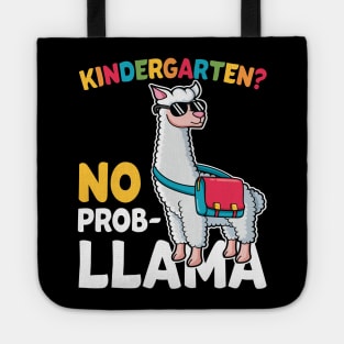 Kindergarten No Prob Llama Alpaca Funny Back To School Gift Tote