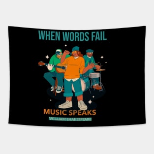 When Words Fail Music Speaks William Shakespeare Tapestry