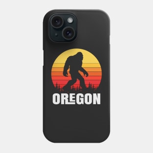 Oregon Bigfoot, Oregon Sasquatch Creature, Cryptid Sunset Phone Case