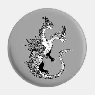 Two Headed Dragon Pin