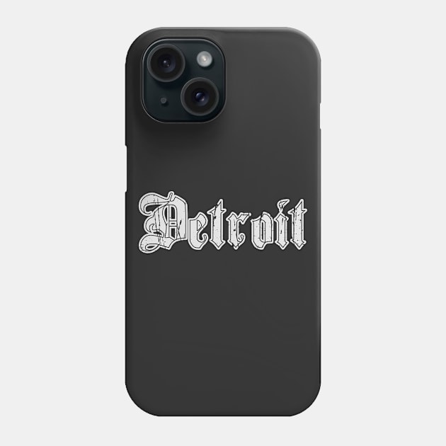 detroit Phone Case by DeekayGrafx