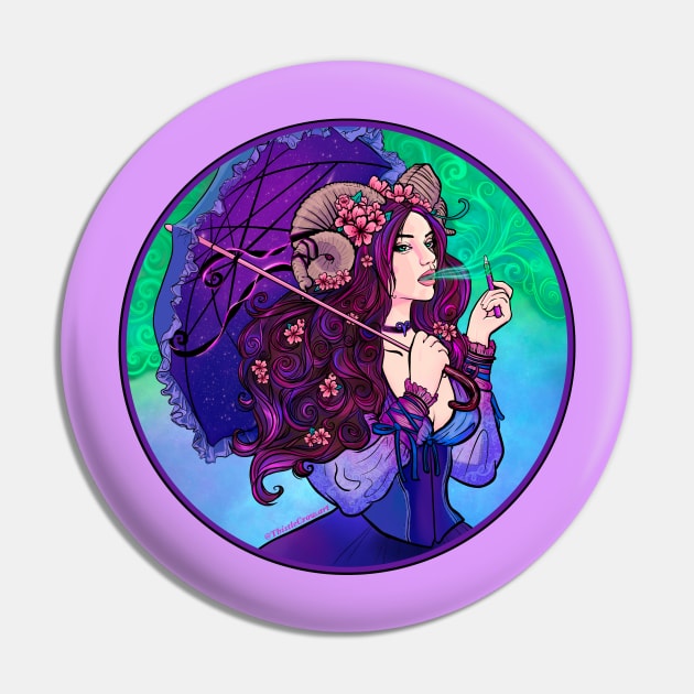 Aries Maiden Pin by ThistleCrow.art