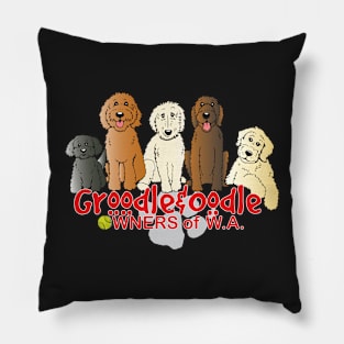 Groodle & Oodle Owners Club (red) Pillow