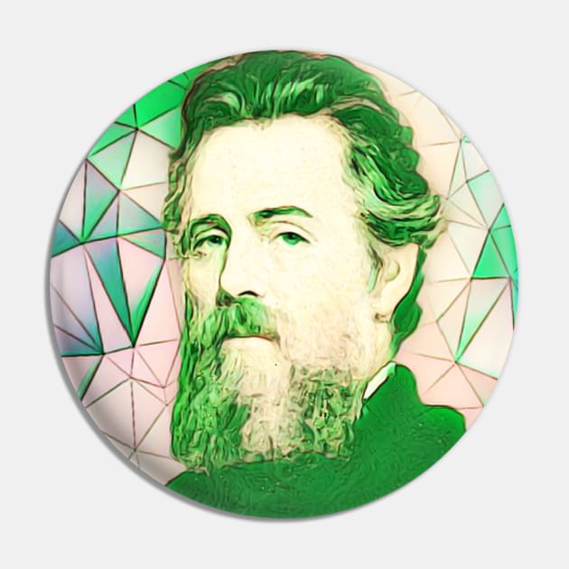 Herman Melville Green Portrait | Herman Melville Artwork 7 Pin by JustLit