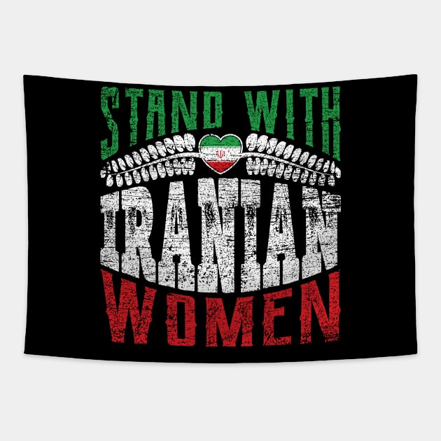 Stand with Iranian women grungy version 2 Tapestry by Emma