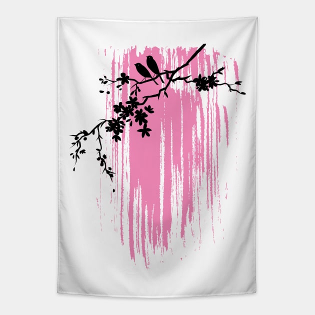 Cherry Blossoms Tapestry by SWON Design