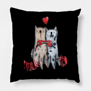 Feline Valentine Pillow