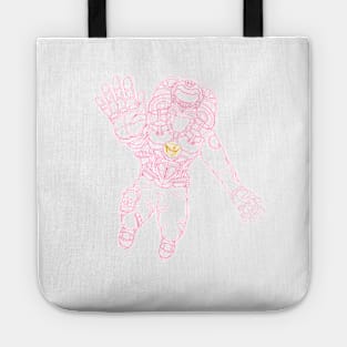 MHI Pink Outline Spaceman Tote