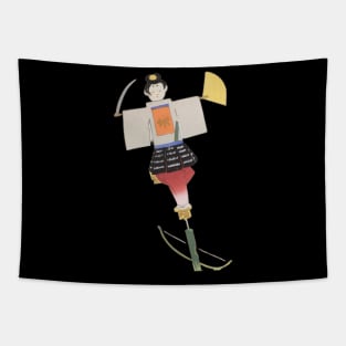 Japanese Samura Samurai Art Aesthetic Toy Bow Arrow Tapestry