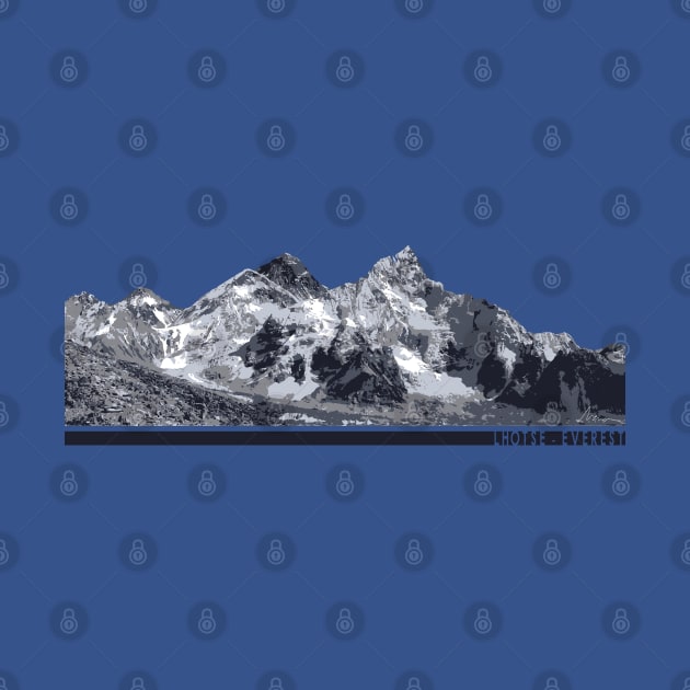 Everst mountain Illustration by High Altitude