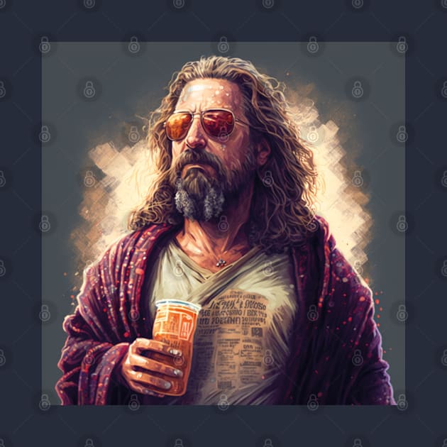 An illustration of the Big Lebowski by Glapiy