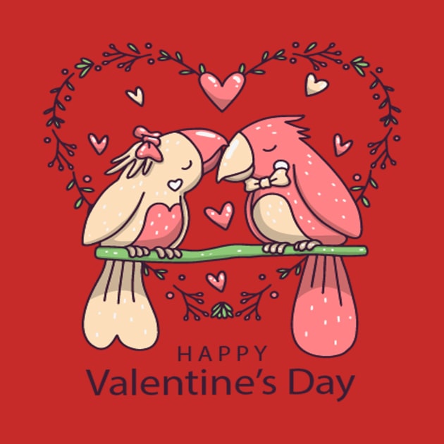 happy valentines day by Vitarisa Tees