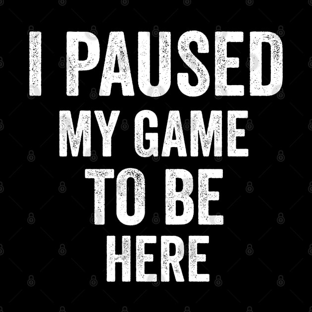 i paused my game to be here shirt, best funny shirt, funny saying shirt, humor gift, best videos game by dianoo