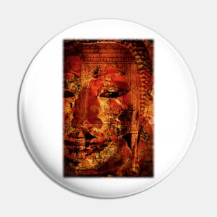 The Lord Buddha - Abstract Illustration Of The Face Of The Lord Pin