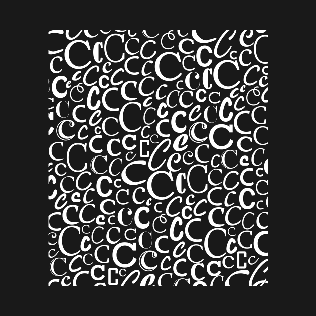 C - Typography (White) by gillianembers