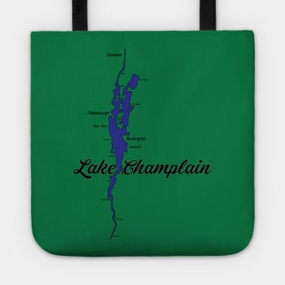 Lake Champlain Map Tote